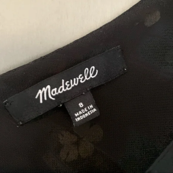 Madewell Size 8 Pressed Flower Button Down Cami Top - Picture 4 of 8